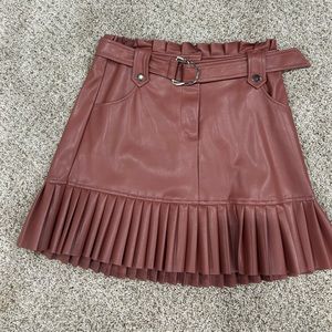 Zara leather skirt